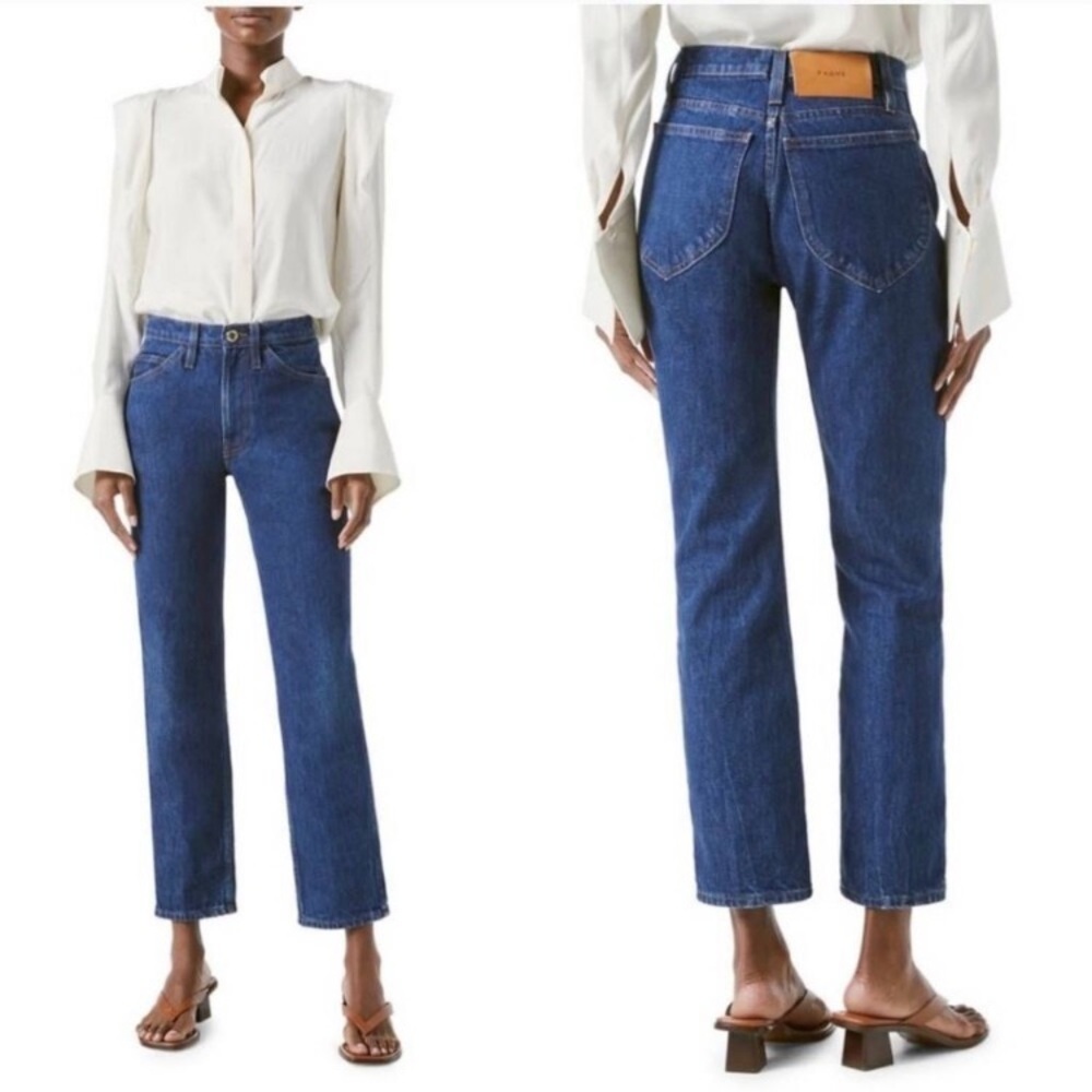 NWOT Frame Le Italien Straight Jean in Vintage Blue 23 000
